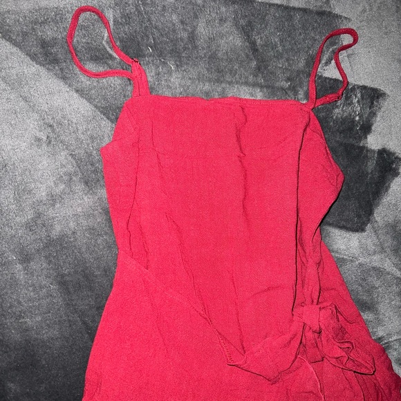 Princess Polly Caedere Mini Dress in Maroon Size 2 New with tag - Picture 9 of 14